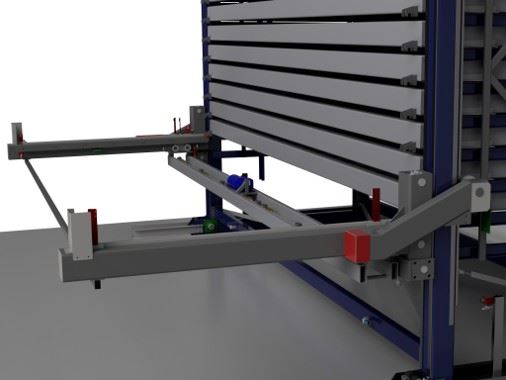 Delivers materials directly to the operator.