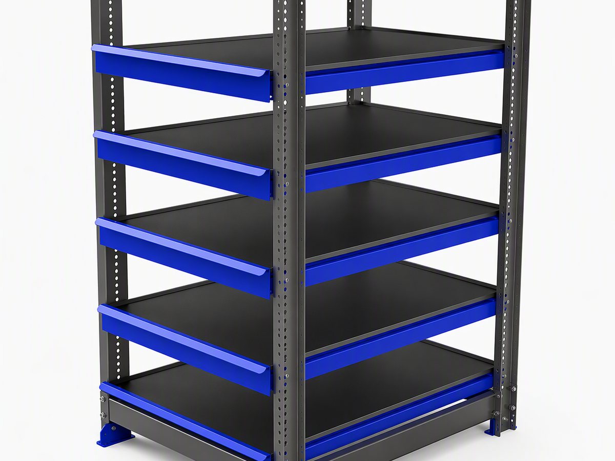 Compact module CML with six pull-out shelves