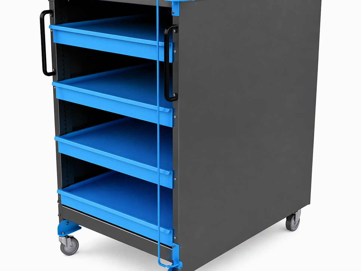 Mobile compact module CML-ME with cladding and wheels