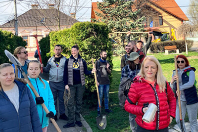 Tree planting in Sanpetru, Brasov